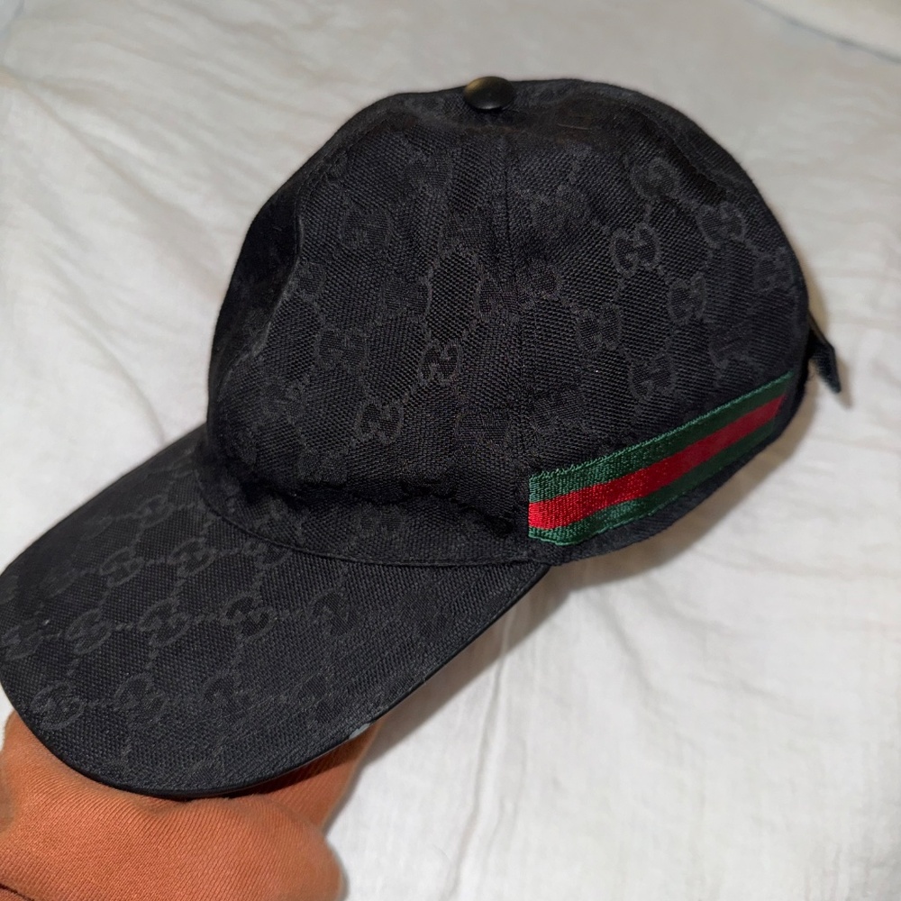 Gucci canvas baseball hat with Web - Picture 2 of 5